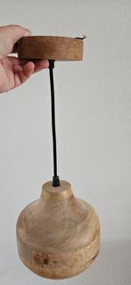 Bamboe Houten Hanglampje, Huis en Inrichting, Lampen | Hanglampen, Ophalen, Zo goed als nieuw, Modern, Minder dan 50 cm