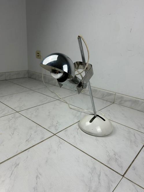 Vintage Italiaanse lamp Sonneman voor Luci 'T395', Huis en Inrichting, Lampen | Tafellampen, Gebruikt, 50 tot 75 cm, Metaal, Overige materialen