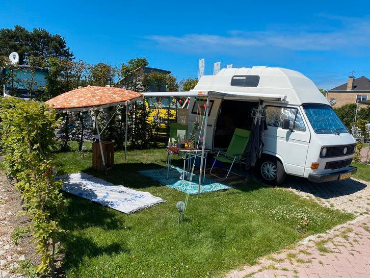 VW t3 camper (hoogdak) NIEUWE APK, Caravans en Kamperen, Campers, Particulier, tot en met 2, Buscamper of Camperbus, Volkswagen