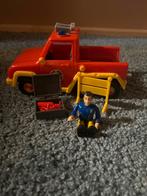 Brandweerman Sam Auto met Figuur, Ophalen, Gebruikt