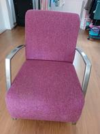 Fuchsia roze fauteuil stoel, Ophalen, Gebruikt, Minder dan 75 cm, 50 tot 75 cm