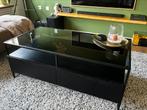 Moderne salontafel met rookglas, Huis en Inrichting, Tafels | Salontafels, Ophalen, 100 tot 150 cm, 50 tot 100 cm, Minder dan 50 cm
