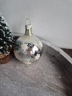 Vintage kerstbal met sterretjes, Diversen, Kerst, *, Gebruikt, *, Ophalen of Verzenden