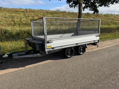 Hapert 3 zijdige elektrische kipper loofrekken + rijplaten, Auto diversen, Aanhangers en Bagagewagens, Ophalen