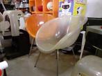 Glasfiber stoel transparant retro jaren vintage design, Huis en Inrichting, Stoelen, Gebruikt, ?, Eén, Metaal