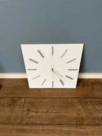 Witte karlson wandklok 33cm, Ophalen of Verzenden, Gebruikt, Analoog, Wandklok