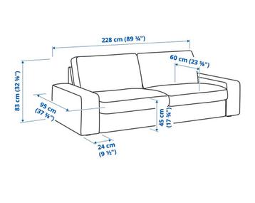 Bijna gratis: IKEA Kivik leren 4-zitsbank met chaise longue - afbeelding 4