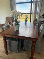 Mooi mahoniehouten Eettafel 200 x 100 x 80cm, Ophalen, 200 cm of meer, 50 tot 100 cm, Zo goed als nieuw