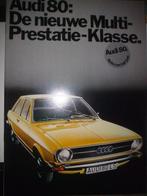 5x Audi 80 brochures folders 1973+1975+1978+veiligheid+kleur, Ophalen of Verzenden, Zo goed als nieuw, Audi