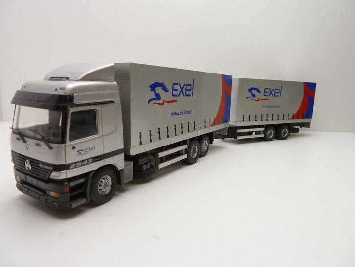 Mercedes Benz Actross  ''  EXEL ' Tekno, Hobby en Vrije tijd, Modelauto's | 1:50, Zo goed als nieuw, Bus of Vrachtwagen, Tekno