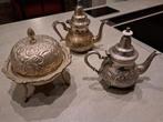 Marokkaans zilveren theeset en losse theepot., Ophalen of Verzenden