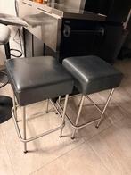 2 Barkrukken - gebruikt graag zie beschrijving, Ophalen, Gebruikt, 60 tot 90 cm, Metaal