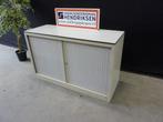Nette lage kantoorkast / roldeurkast + HPL topblad 120x45x74, Ophalen, 100 tot 150 cm, Onbekend, Meerdere deuren