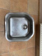 Spoelbak zeskantig RVS inclusief korfplug, Huis en Inrichting, Keuken | Keukenelementen, Minder dan 50 cm, Gebruikt, Verzenden