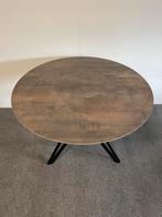 Ronde eettafel HPL roest print 110cm, Rond, Ophalen of Verzenden, Zo goed als nieuw, Info@betaalbaar-design.nl