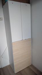 SMÅSTAD / PLATSA kledingkast 60x42x181 cm wit/berke, Huis en Inrichting, Kasten | Kledingkasten, Ophalen, 50 tot 100 cm, Zo goed als nieuw