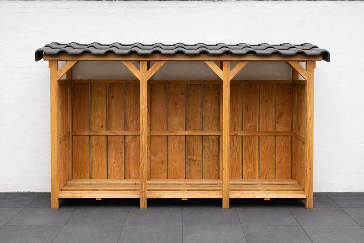 Houthok | Houtopslag | haardhout | haardhout 3 vaks, Tuin en Terras, Haardhout, Blokken, Overige houtsoorten, 3 tot 6 m³, Ophalen of Verzenden