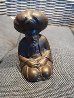 Bronzen beeldje van een zittende man, Antiek en Kunst, Kunst | Beelden en Houtsnijwerken, Ophalen of Verzenden