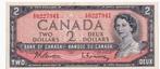 Canada, 2 dollars, 1954, XF, p67, Postzegels en Munten, Bankbiljetten | Amerika, Los biljet, Verzenden, Noord-Amerika