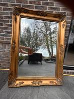 Brocante goudkleurige spiegel, Ophalen, Rechthoekig, 50 tot 100 cm, 100 tot 150 cm