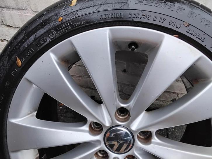 Passat Velgen met Zomerbanden, Auto-onderdelen, Banden en Velgen, Banden en Velgen, Zomerbanden, 17 inch, 225 mm, Personenwagen