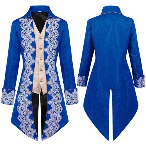 Blauwe heren steampunk jas / victoriaanse middeleeuwse, Kleding | Heren, Carnavalskleding en Feestkleding, Nieuw, Kleding, Historisch
