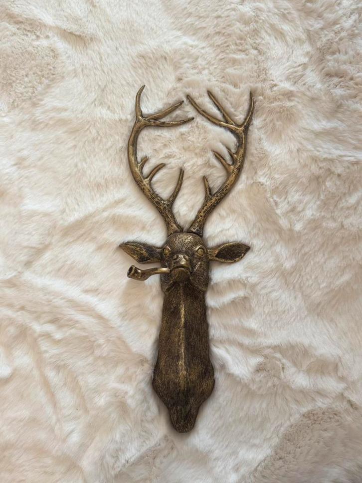 Geometrische Wanddecoratie – Hertenhoofd (3D Wandsculptuur), Huis en Inrichting, Woonaccessoires | Wanddecoraties, Nieuw, Ophalen of Verzenden