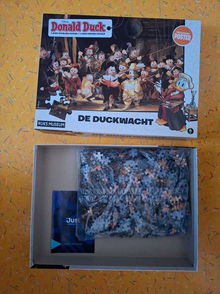 Donald Duck - De Duckwacht Puzzel (1000 stukjes), Hobby en Vrije tijd, Denksport en Puzzels, Nieuw, Legpuzzel, 500 t/m 1500 stukjes