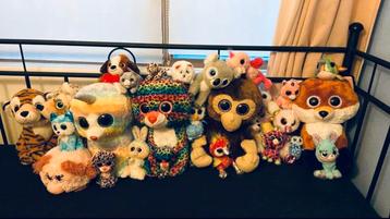Grote verzameling pluche ty knuffels , 5 grote beschikbaar voor biedingen
