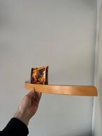 Gebogen foto of kaartjes standaard van hout, Ophalen of Verzenden, Zo goed als nieuw