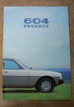 brochure Peugeot 604 modellen 1979, Boeken, Peugeot, Ophalen of Verzenden, Zo goed als nieuw