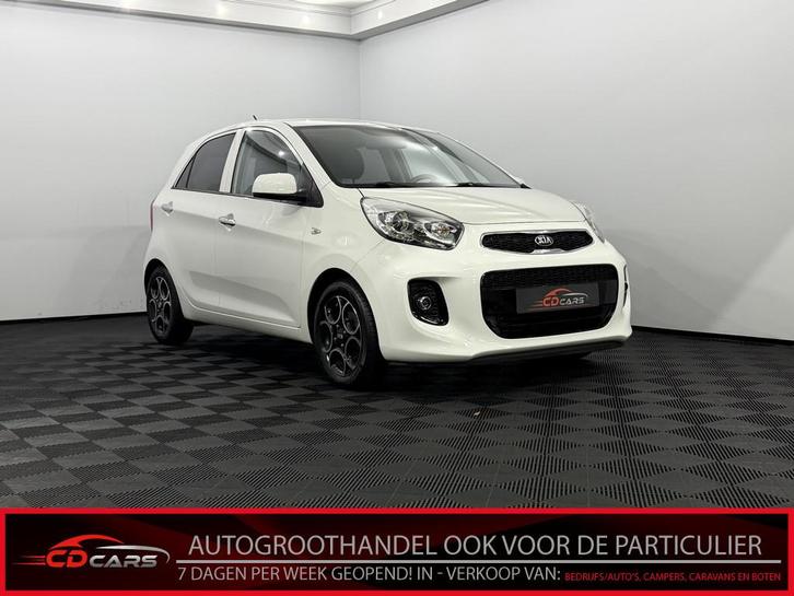 Kia Picanto 1.0 CVVT DynamicLine Half leder, Clima, Cruise c, Auto's, Kia, Bedrijf, Te koop, Picanto, ABS, Airbags, Airconditioning