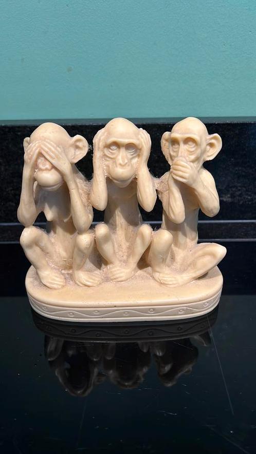 Laatste kans! Horen Zien Zwijgen apen, Verzamelen, Beelden en Beeldjes, Zo goed als nieuw, Dier, Ophalen of Verzenden