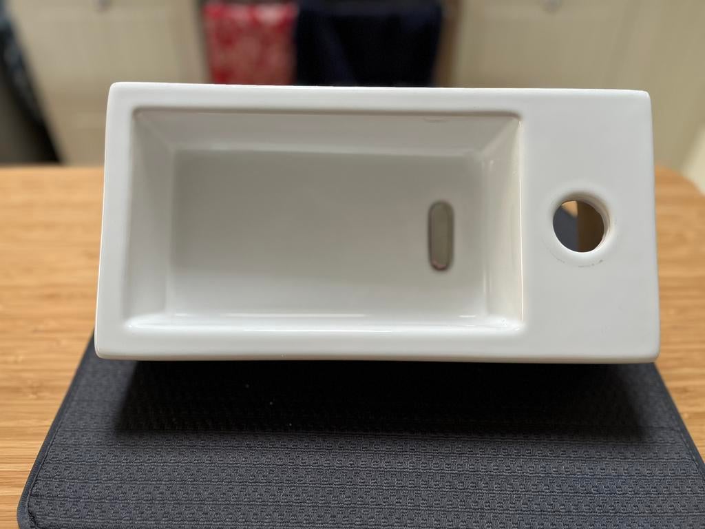 Clou Flush 3 klein fontein en afvoerplug, Doe-het-zelf en Verbouw, Sanitair, Zo goed als nieuw, Wastafel, Chroom, Ophalen of Verzenden