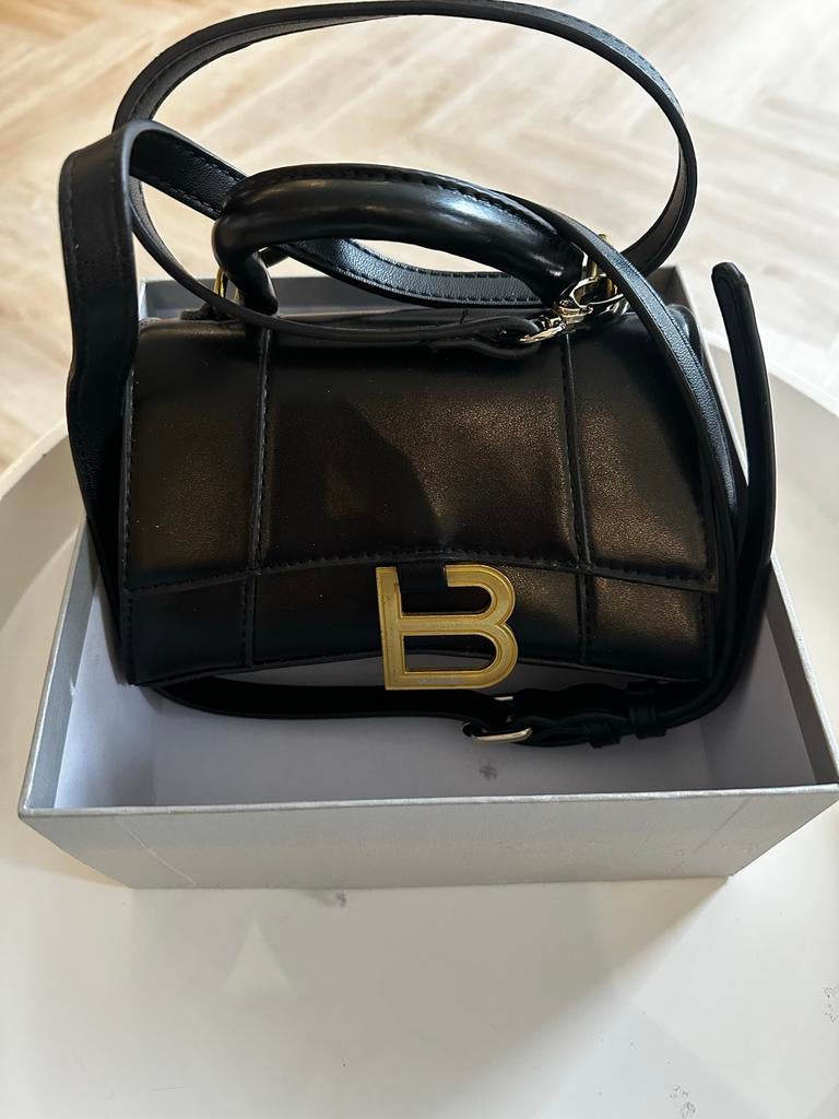Balenciaga Hourglass Small Crossbody Tas - Zwart, Ophalen of Verzenden, Nieuw, Zwart, Schoudertasje
