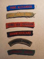 6 x straatnamen, Ophalen of Verzenden, Landmacht, Nederland, Embleem of Badge