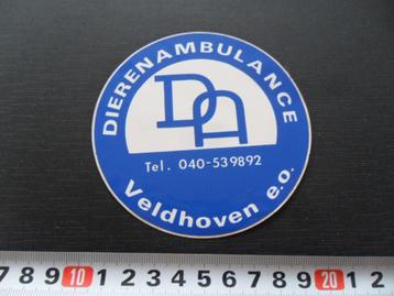 sticker Veldhoven e.o. Dierenambulance 040-539892  beschikbaar voor biedingen