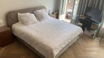 Velvet Boxspring - Matt Sleeps zonder matrassen, Ophalen, Beige, Tweepersoons, Zo goed als nieuw