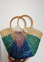 Blauw tasje, korf, Sieraden, Tassen en Uiterlijk, Tassen | Damestassen, Ophalen of Verzenden, Zo goed als nieuw, Blauw, Overige typen