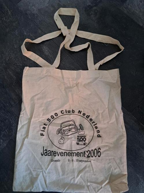 GRATIS linnen tasje Fiat 500 Club jaarevenement 2006, Verzamelen, Automerken, Motoren en Formule 1, Zo goed als nieuw, Auto's