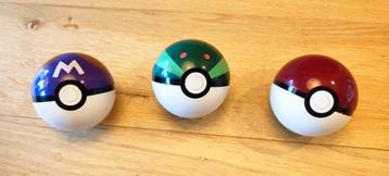 Pokémon ballen, 3 stuks, te openen, nieuwstaat