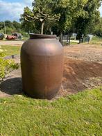 grote, bruine aardewerken kruik/pot 1000 ltr, Tuin en Terras, 150 liter of meer, Ophalen, Gebruikt, Overige materialen