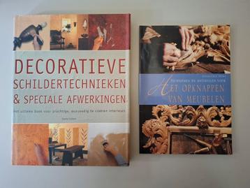 2 creatieve boeken, meubels opknappen en schildertechnieken  beschikbaar voor biedingen