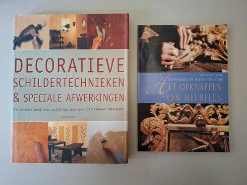 2 creatieve boeken, meubels opknappen en schildertechnieken, Boeken, Hobby en Vrije tijd, Gelezen, Overige onderwerpen, Ophalen of Verzenden