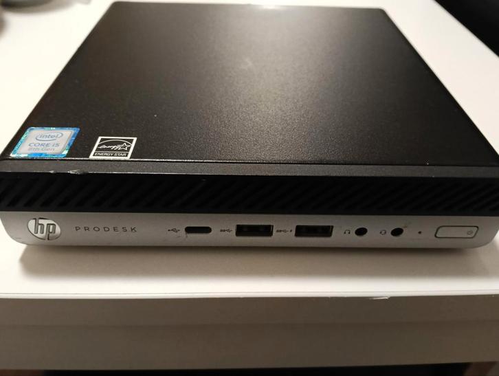 MiniPC HP, i5(8gen), New SSD, 16GB Ram, superconditie, Computers en Software, Desktop Pc's, Zo goed als nieuw, 2 tot 3 Ghz, SSD