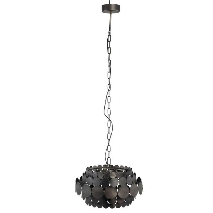 PTMD ronde hanglamp - plafondlamp metaal zwart nieuw in doos, Huis en Inrichting, Lampen | Plafondlampen, Nieuw, Metaal, Ophalen of Verzenden