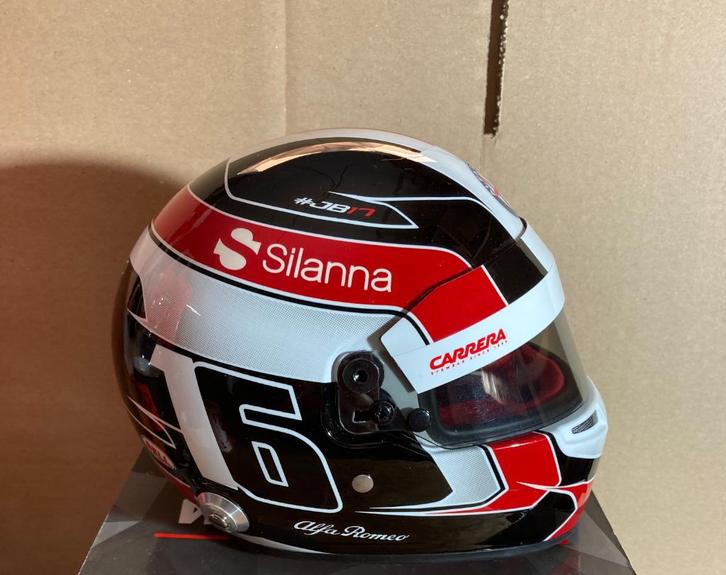 ✅ Charles Leclerc 1:2 helm 2018 Alfa Romeo Sauber CL16 F1, Verzamelen, Automerken, Motoren en Formule 1, Nieuw, Formule 1, Ophalen of Verzenden