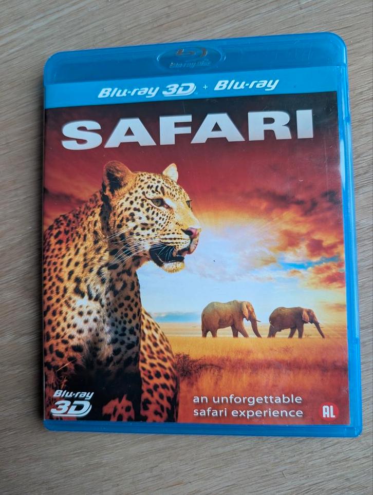 Safari Blu-ray 3d - Krasvrij, Cd's en Dvd's, Dvd's | Documentaire en Educatief, Zo goed als nieuw, Natuur, Alle leeftijden, Ophalen of Verzenden
