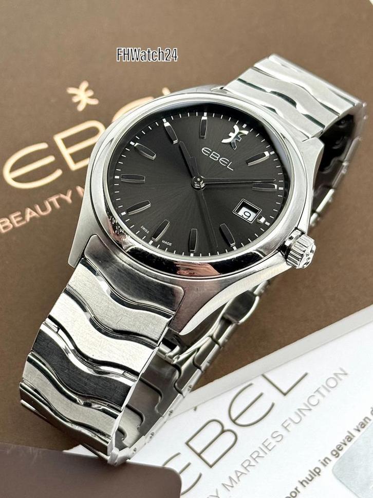 Ebel Wave 40 03.3.14.1037. Full set 2018 !, Sieraden, Tassen en Uiterlijk, Horloges | Heren, Gebruikt, Polshorloge, Omega, Staal