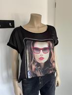 Zwart oversized 1 maat shirt valt als maat L 40/42, Maat 38/40 (M), Verzenden, Zwart, Zo goed als nieuw